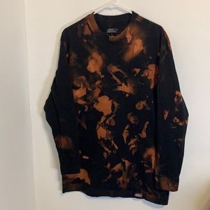 Men’s tie-dyed Dickies brand long sleeve tee size L